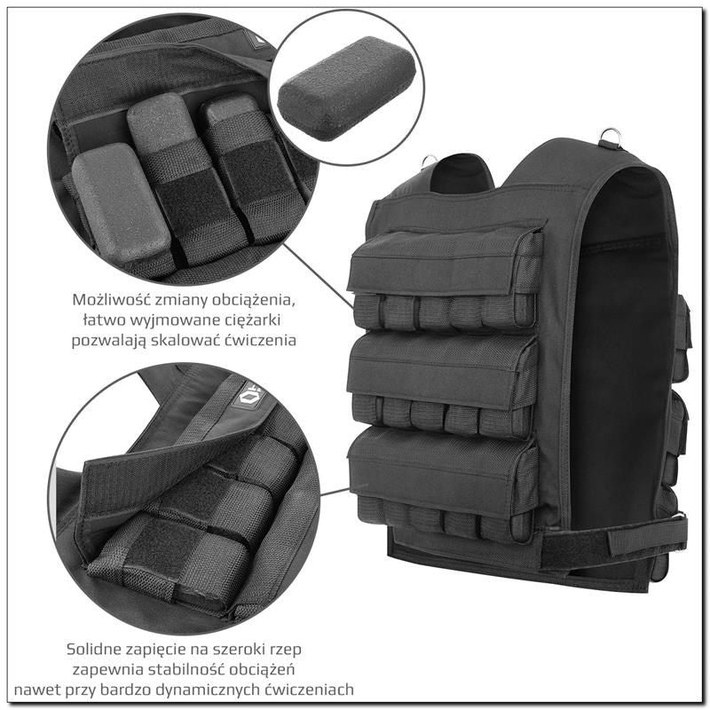 30kg Cordura HMS KTO30 Weighted Training Vest In preparation Your Sports Performance