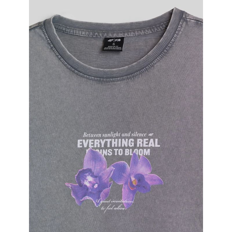 Women's regular printed T-shirt 4F 4FRSS26TTSHF4513-27S 4f