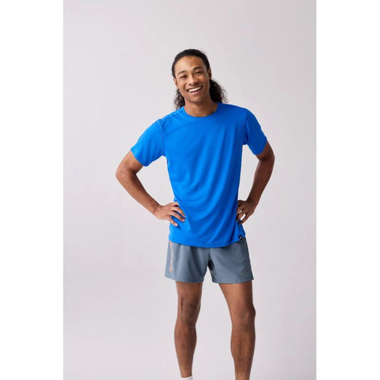 Men's Luxe Short Sleeve Running T-shirt, Blue Import z Brooks/Brooks/Koszulki Your Sports Performance