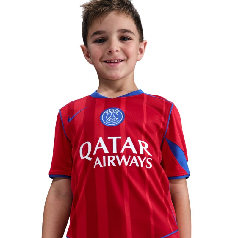 Nike PSG Stadium 2025/26 Kids' Football Shirt Red HM4126 680