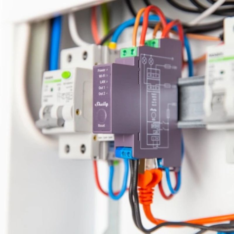 Shelly Pro 2 - 2-channel WiFi controller Aparaty elektryczne/Aparatura instalacyjna Your Sports Performance