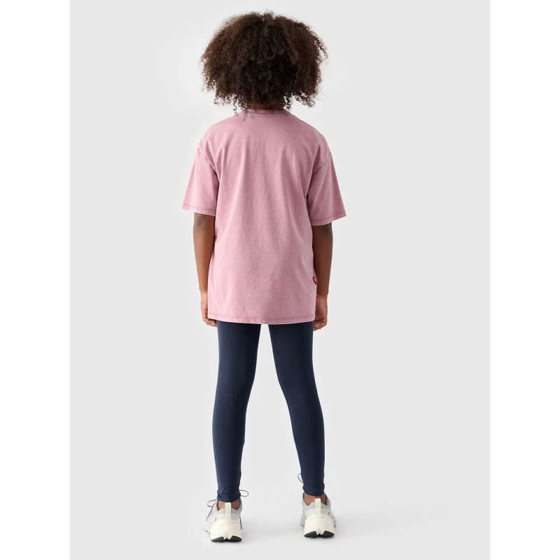 Girls' knitted leggings 4F Junior 4FJWMM00TTIGF178-31S *Kategoria tymczasowa Your Sports Performance