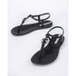 Ipanema Sandal Class women's flip-flop sandals fashionable black with gold In preparation Your Sports Performance