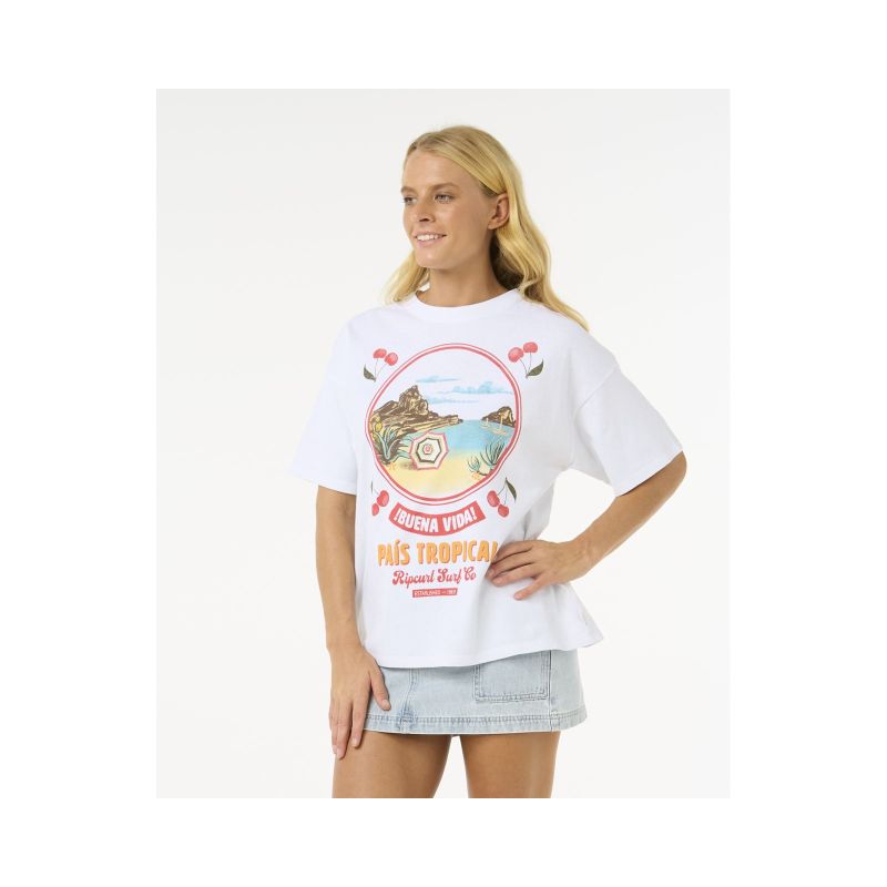 RIP CURL Cove Heritage Tee White