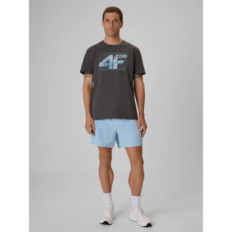 Men's regular printed T-shirt 4F 4FRSS26TTSHM4295-22S