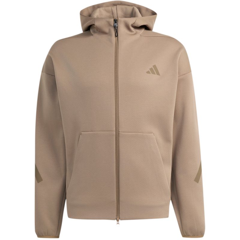 Men's adidas ZNE Full Zip sweatshirt beige KF3828