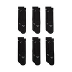 Nike Everyday Cush Crew Kids Socks 6 Pairs Black SX6910 010