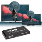 QOLTEC SPLITTER 2XHDMI 4KX2K | 6GB/S | 60HZ Kable i adaptery/Adaptery, przejściówki Your Sports Performance