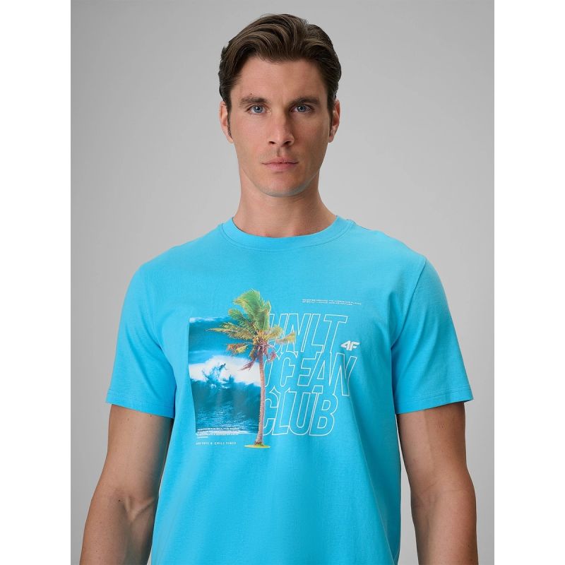 Men's regular printed T-shirt 4F 4FRSS26TTSHM4303-33S 4f
