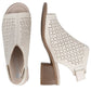 Women's beige leather closed sandals Remonte Rieker R8777-60 Rieker