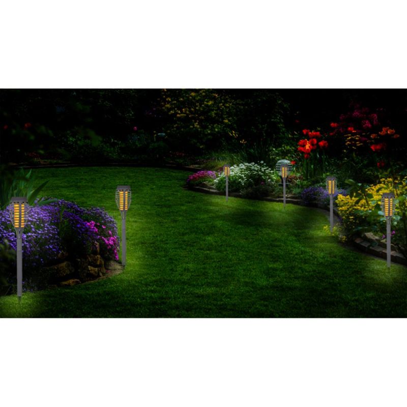 TORCH SOLAR LAMP DANCING FLAMES 12 LED SMD 7.5x7.5x46.5CM SET OF 5 PCS Home and Garden/Lighting Your Sports Performance