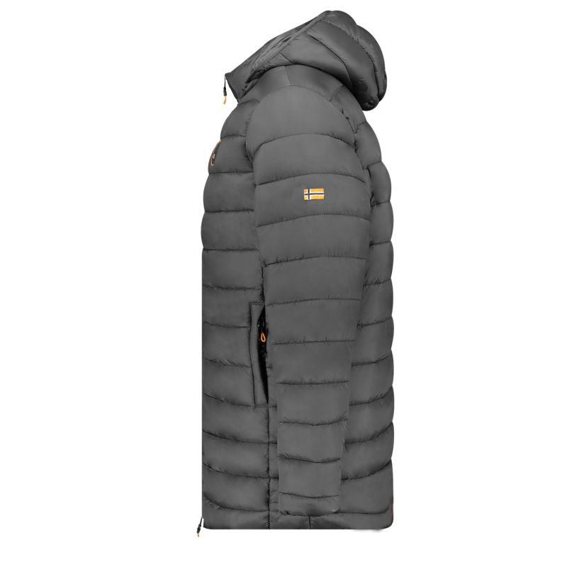 Geographical Norway men's jacket AMIGOMAP LONG HOOD DB DGREY MEN 233 DARK GRAY (WZ5086H/GN-GRIS FONCÉ) Geographical Norway