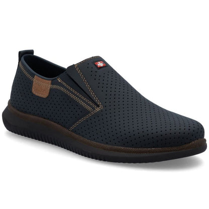 Men's navy blue slip-on shoes Rieker 10452-14 Rieker