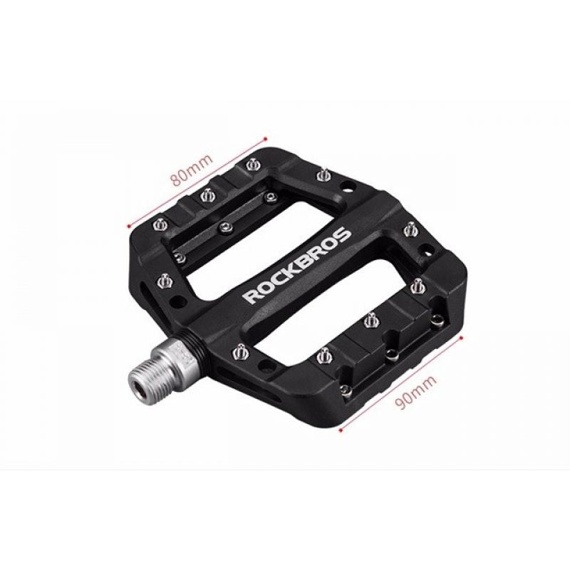 Rockbros 2017-12CBK Nylon Bicycle Pedal Set - Black Import z Action/Rowery i akcesoria/Części rowerowe Your Sports Performance