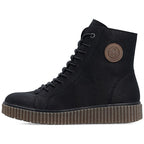 Women's insulated platform ankle boots black Rieker Y4308-00