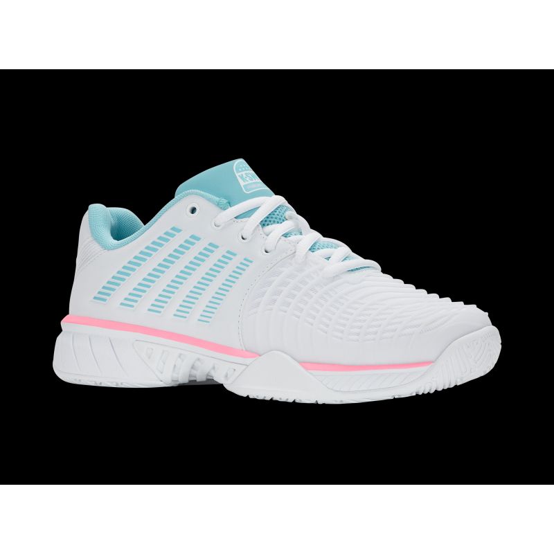 K-swiss EXPRSLIGHT3 HB PADEL WHITE/SOFT NEON BLUE/NEON BUBLE GUM-M sneakers (98900-146-M) K- Swiss