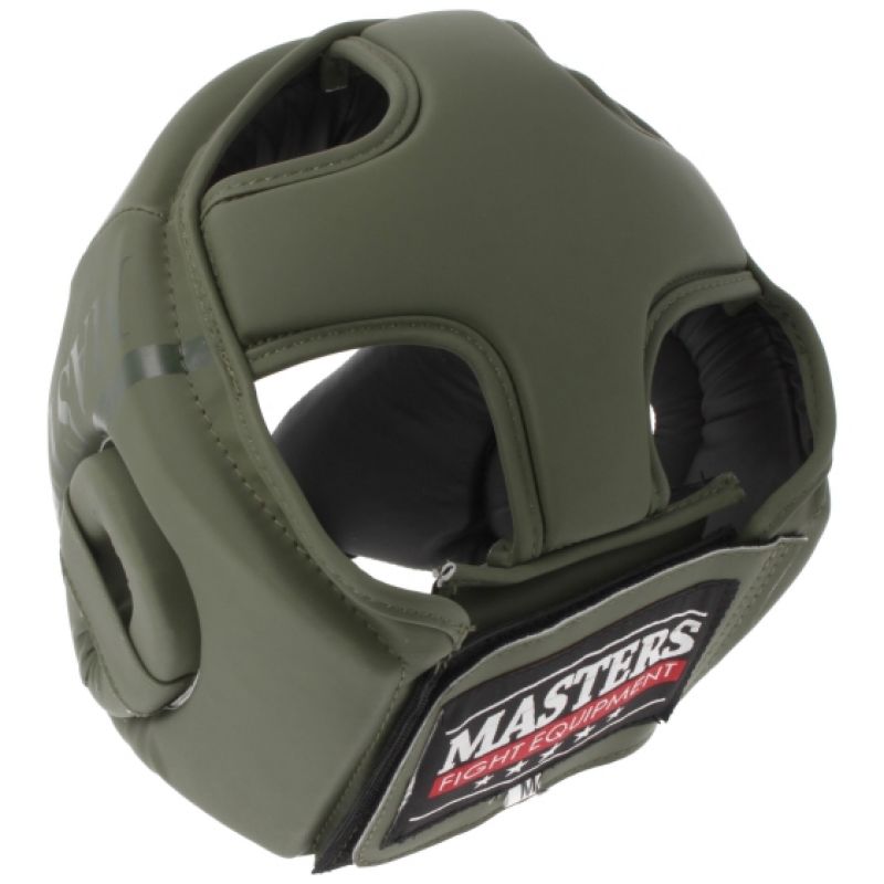 Boxing helmet MASTERS KTOP-PU-MATT "M" green In preparation Your Sports Performance