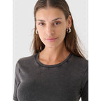 Women's crop top slim plain 4F 4FRAW24TTSHF2581-20S *Kategoria tymczasowa Your Sports Performance