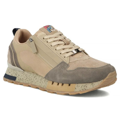 Leather men's sneakers, beige, Filippo MSP7836 Filippo