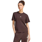 adidas Essentials Small Logo Women's T-Shirt Brown KX0795