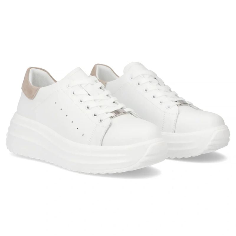 Women's leather platform shoes white Filippo DP6739 To be categorized Your Sports Performance