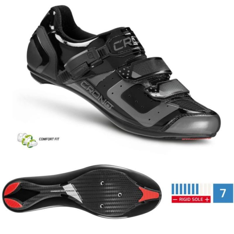 CRONO CR-3 road shoes black 43 nylon Footwear Your Sports Performance