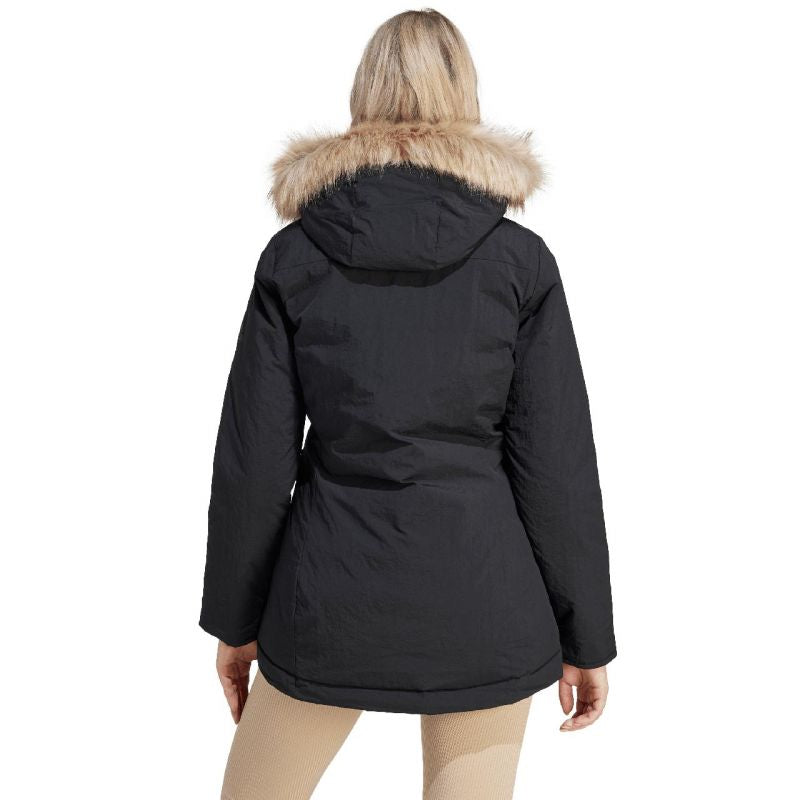 Adidas Parka Hooded Fur W IJ8260 Clothing/Lifestyle Adidas