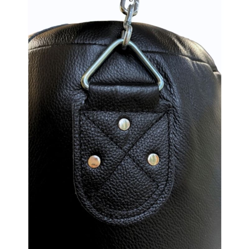 Leather punching bag 140 cm x 40 cm filled - WWS-14040-1H black In preparation Your Sports Performance