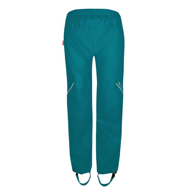 Waterproof children’s trousers for boys/girls Trollkids Kids Lofoten Rain Pants teal (374-326)
