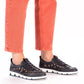 Leather openwork shoes Rieker W RKR652, navy blue Footwear/Lifestyle/Rieker Your Sports Performance