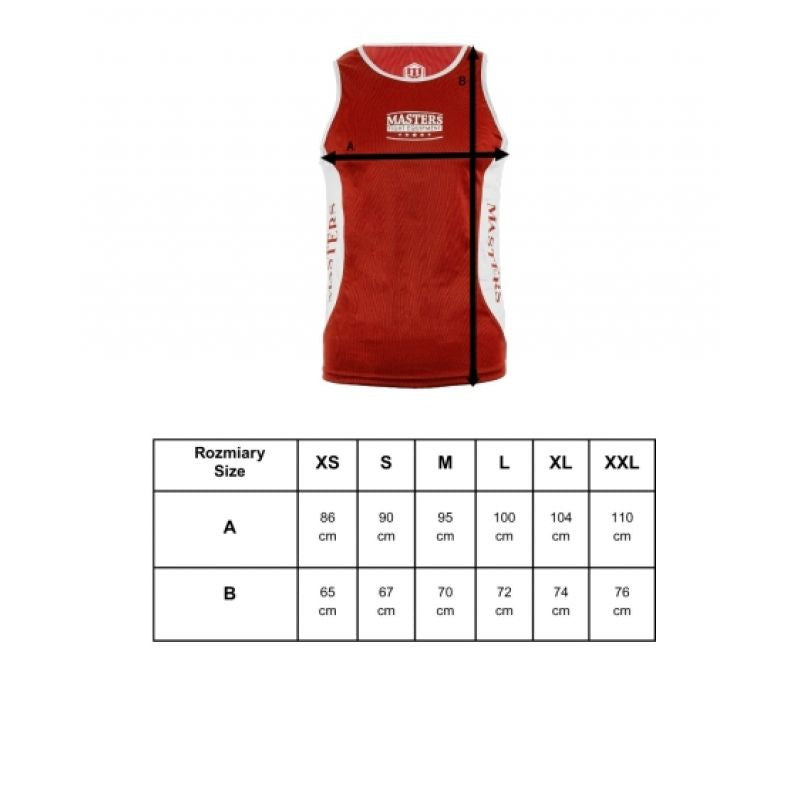 MASTERS KBOX-MFE boxing shirt red XS In preparation Your Sports Performance