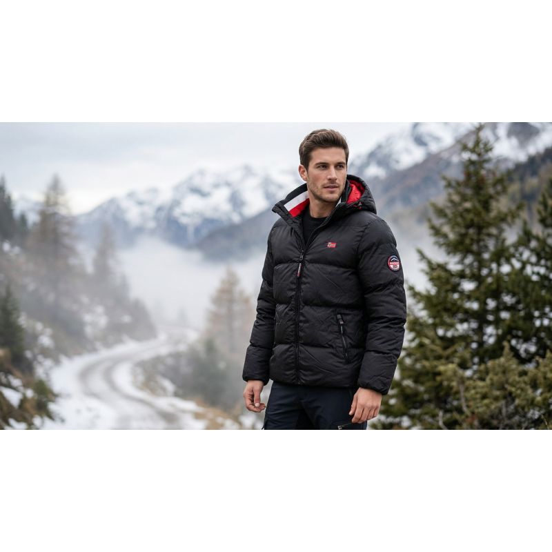 Men’s parka Geographical Norway ANCELO BLACK DB MEN 001 (WY4478H/GN-BLACK)