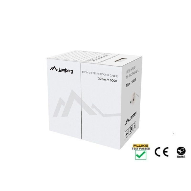 Lanberg LCU5-12CU-0305-S network cable (UTP; 305m; cat. 5e; gray) Kable, gniazda i wtyki/Kable sieciowe Your Sports Performance