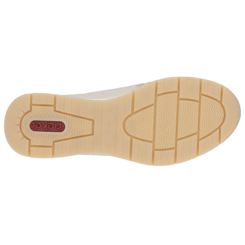 Women's beige leather wedge sneakers Rieker N9301-60 To be categorized Your Sports Performance