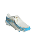 Adidas F50 Messi League LL FG Kids' Soccer Shoes White and Blue IH1907