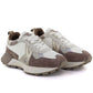 Women's leather sports shoes beige Kobbo 66954 Kobbo