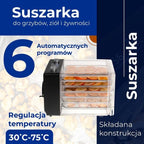 ADLER AD 6660 mushroom and fruit dryer AGD - Produkty/Suszarki do grzybów, warzyw i owoców Your Sports Performance