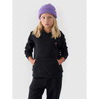 Girls' sweatshirt with hood, open, 4F Junior 4FJWMM00TSWSF1316-20S *Kategoria tymczasowa Your Sports Performance