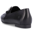 Comfortable leather shoes with a chain Remonte W RKR645, black