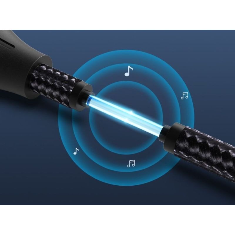 Vention Braided Optical Audio Cable with Aluminum Connector, 5m, Black Kable i adaptery/Kable optyczne Your Sports Performance