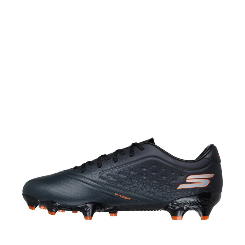 Skechers Razor 1.5 Academy FG Football Boots Black and Orange 252015 BKOR Skechers