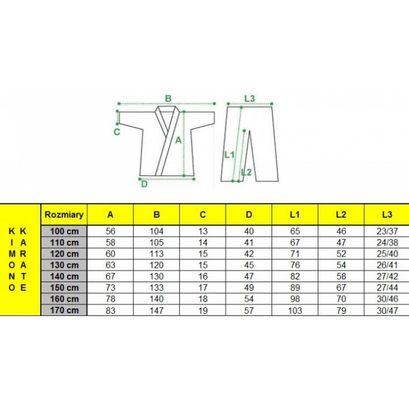 Karate Masters kimono 9 oz - 110 cm KIKM-000D 06151-110 Clothing/martial arts Your Sports Performance