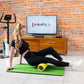 Club fitness mat with holes HMS Premium MFK01 Green-Black