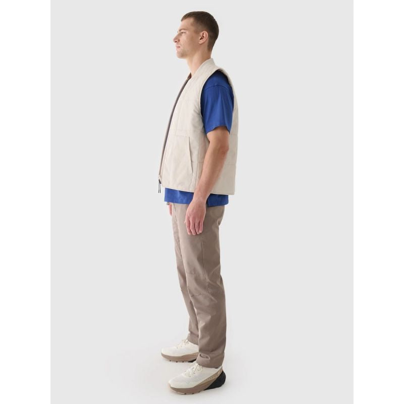 Men's down vest with stand-up collar 4F 4FRAW24TVESM171-12S 4f