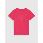 Girls' regular printed T-shirt 4F 4FJWSS25TTSHF2176-55S 4f