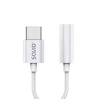 SAVIO ADAPTER USB-C - MINI JACK 3.5 MM (F) AK-51 Kable i adaptery/Adaptery, przejściówki Your Sports Performance