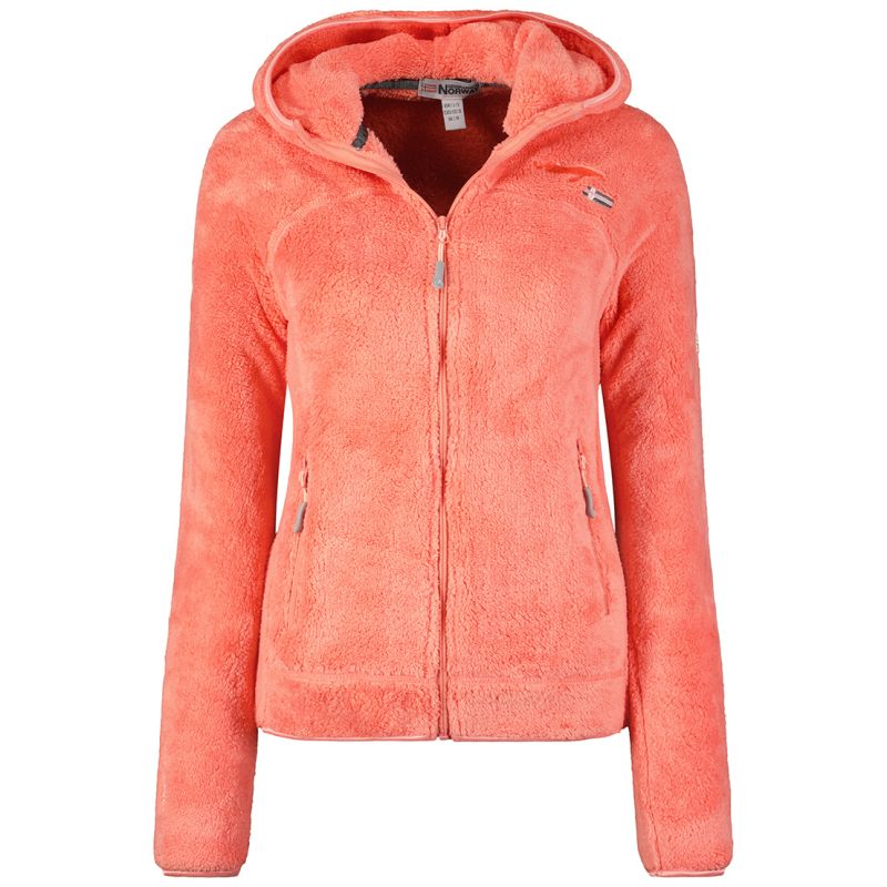 FLEECE for girls Geographical Norway UPALOOD SAUMON DB GIRL 047-1 SALMON (WZ8857E/GN-SAUMON) Geographical Norway