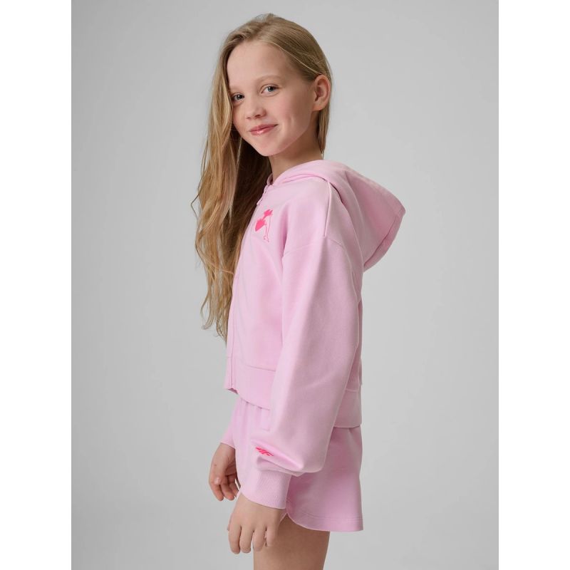 Girls' loose sweatshirt with hood 4F 4FJRSS26TSWSF2936-56S 4f