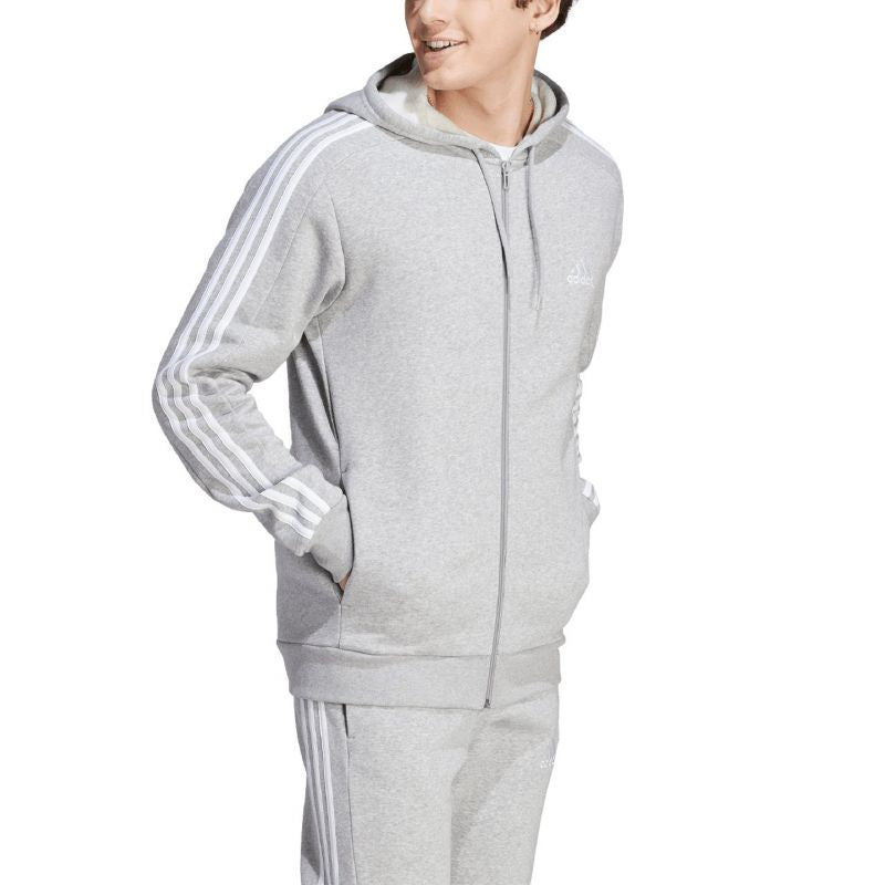 adidas Essentials Fleece 3-Stripes Full-Zip M sweatshirt IJ6479 Clothing/Training Adidas