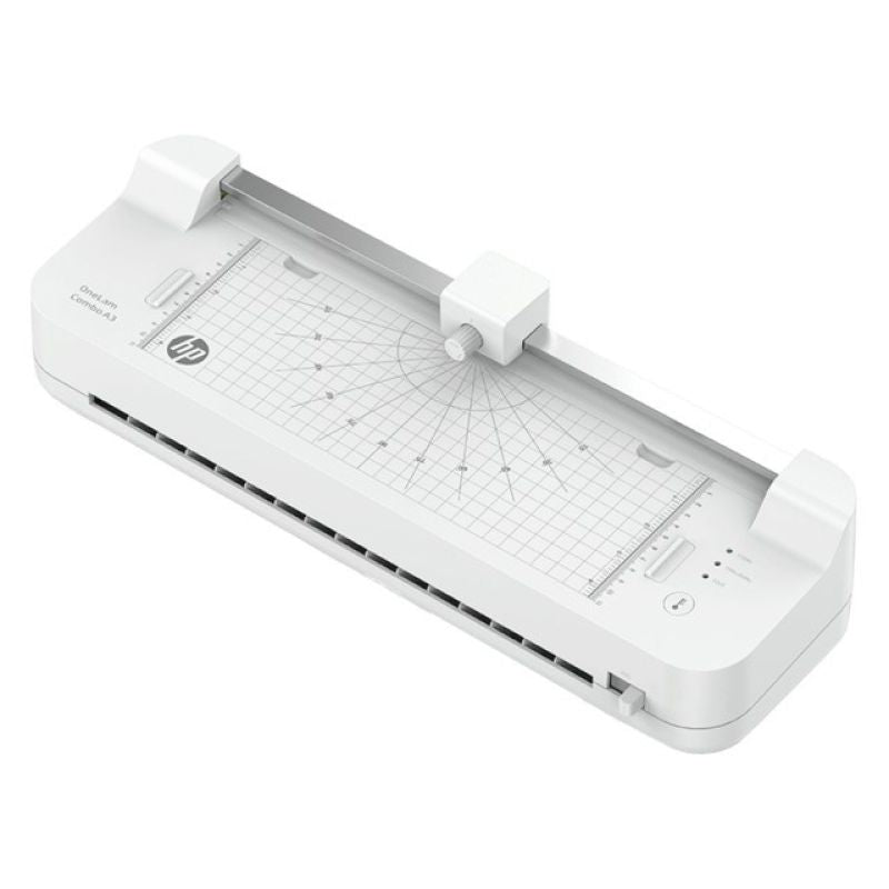 HP ONELAM COMBO A3 Laminator, cold/hot, integrated trimmer, corner rounder, speed 40cm/min + 15 pouches: 3xA4, 4xA5, 4xA6, 4xB-CARD, white Urządzenia biurowe/Laminatory Your Sports Performance
